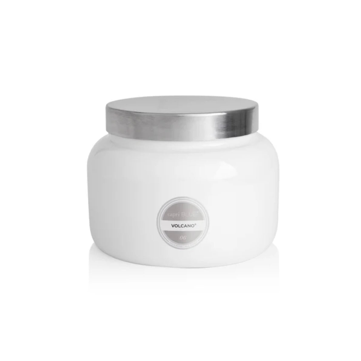 #18 Volcano Signature White Jumbo Candle