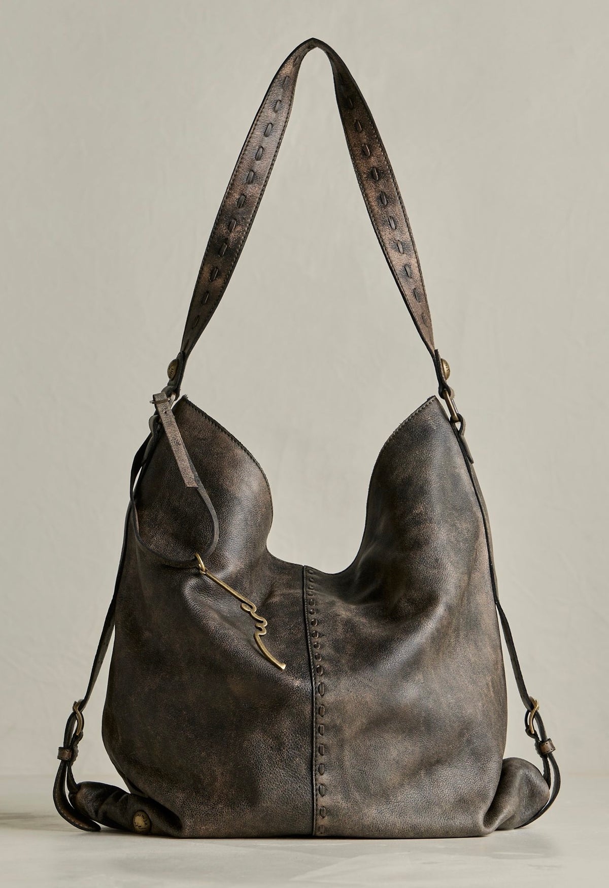 WTF Dallas Distressed Leather Tote
