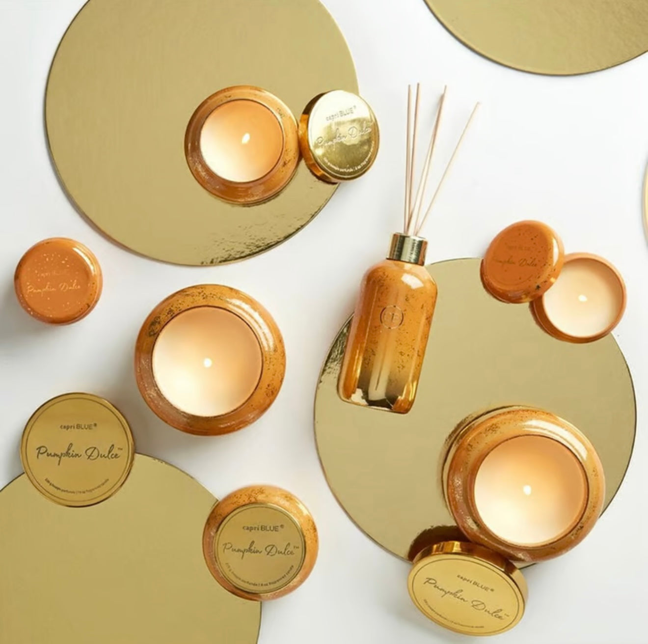 #18 Pumpkin Dulce Glimmer Reed Diffuser