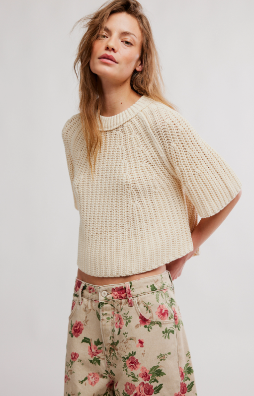 Amy Sweater Tee/ Ivory