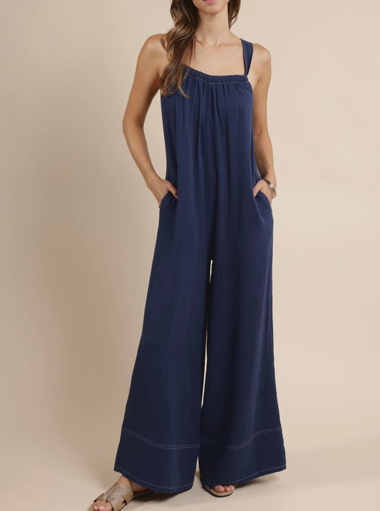 Frayed Hem Jumpsuit
