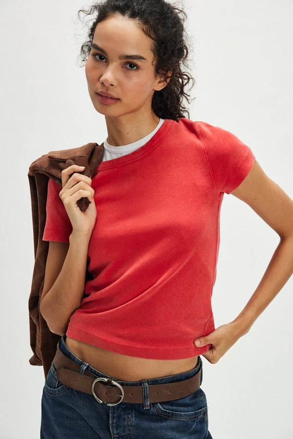 WTF Atlas Crew Tee/ Racing Red