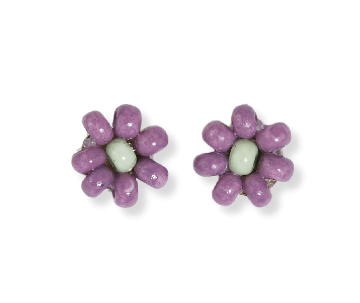 Two Tone Floral Studs