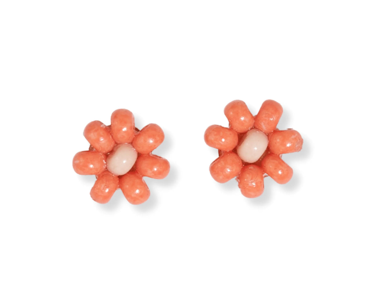 Two Tone Floral Studs