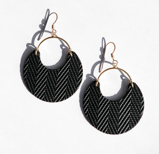 Nina Leather Earrings