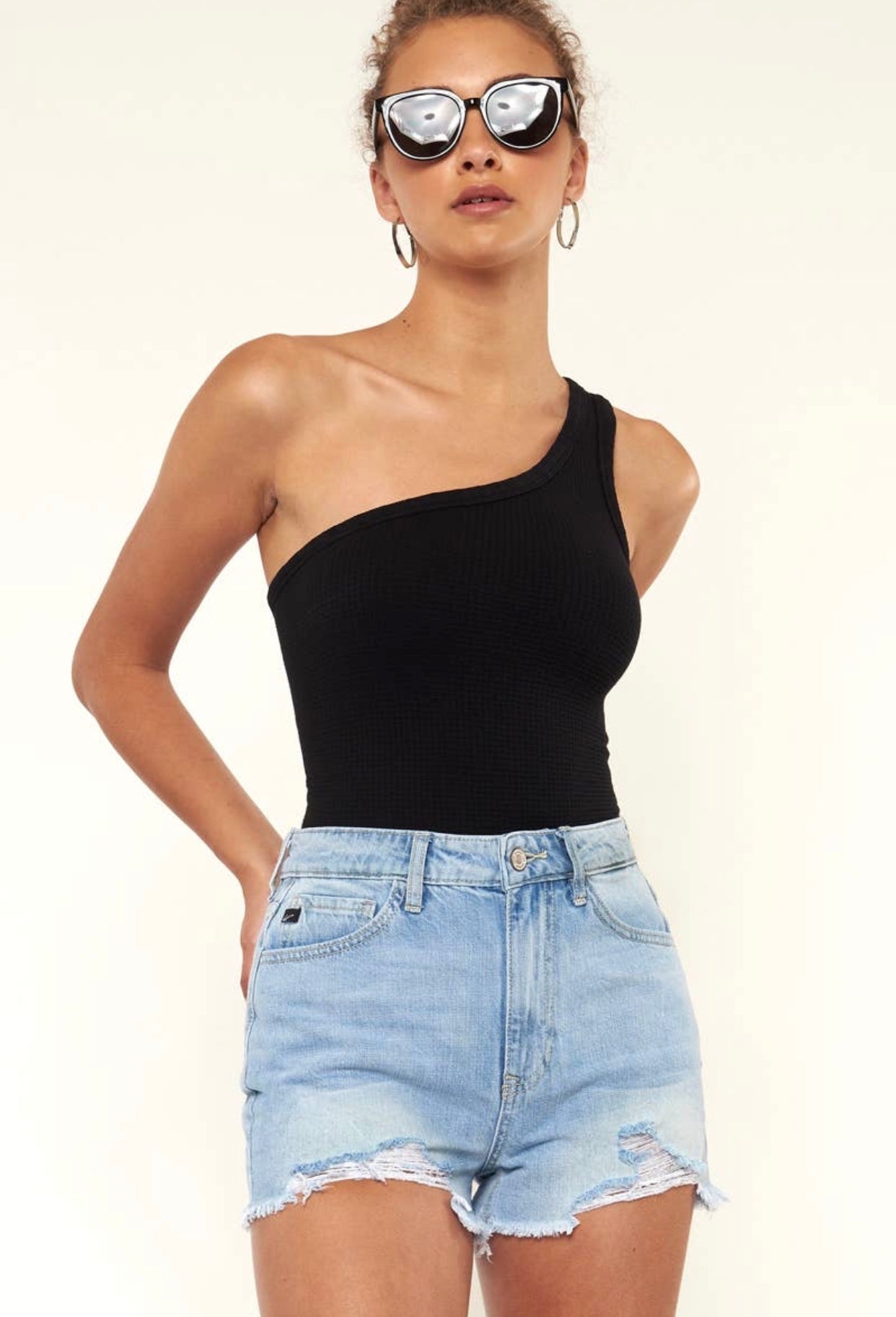 Frayed Hem Shorts