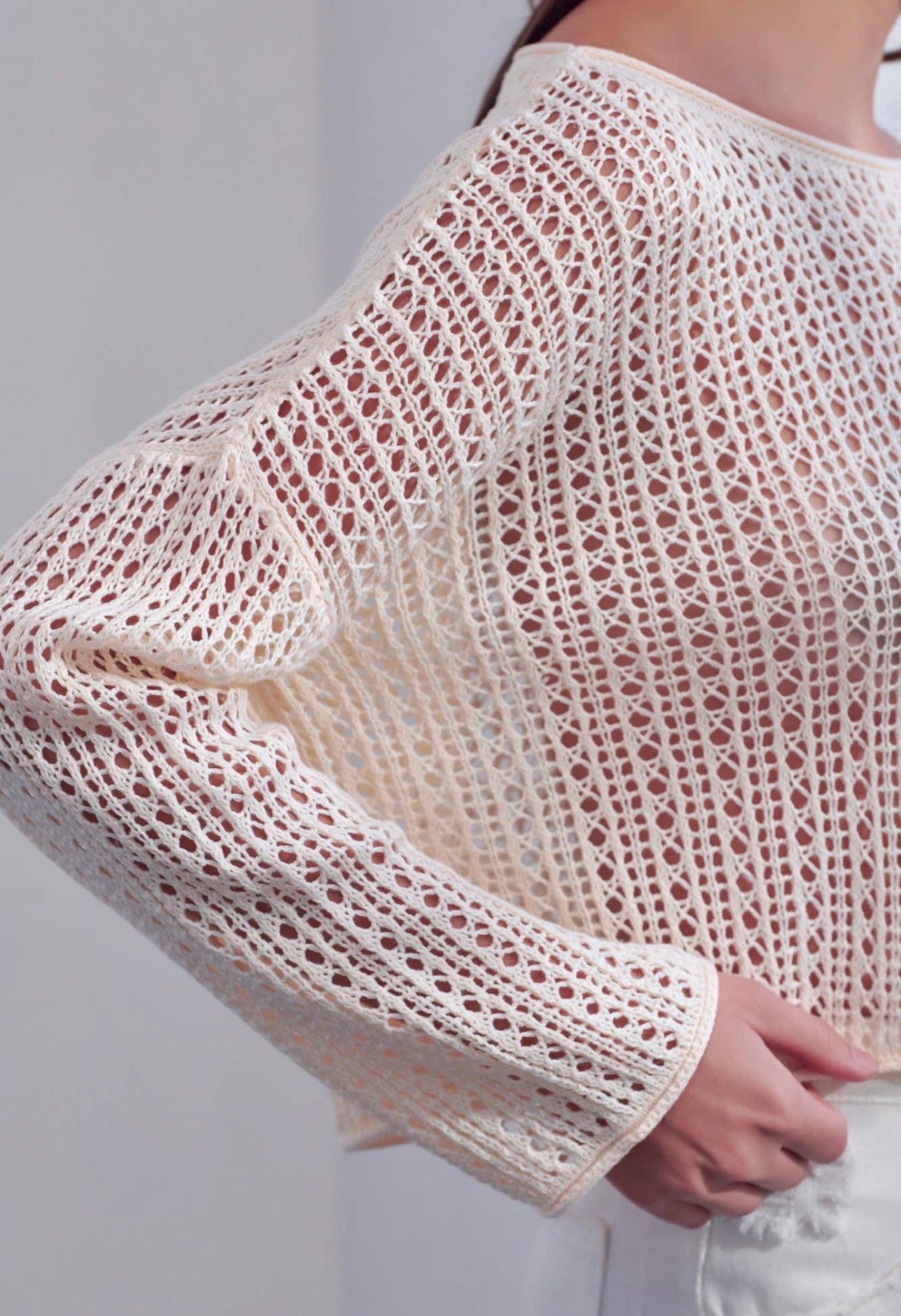 Crochet Long Sleeve Top