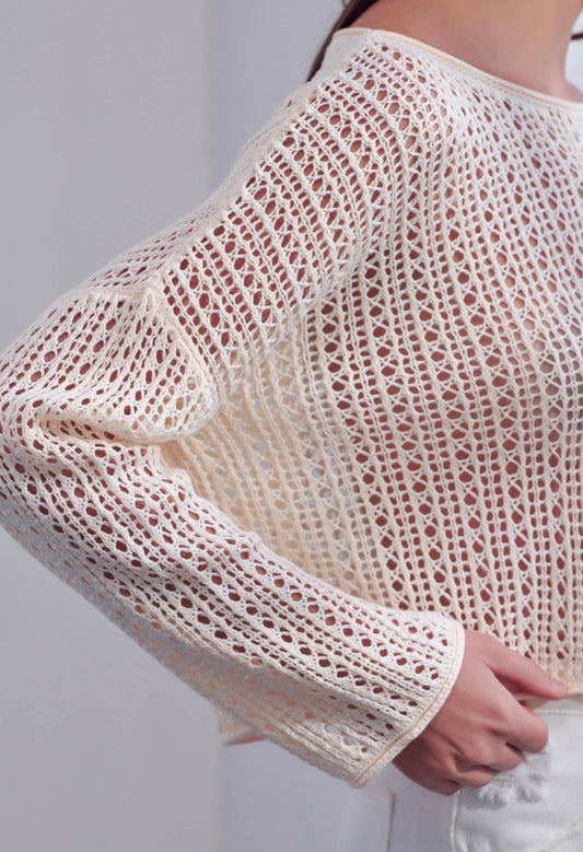 Crochet Long Sleeve Top