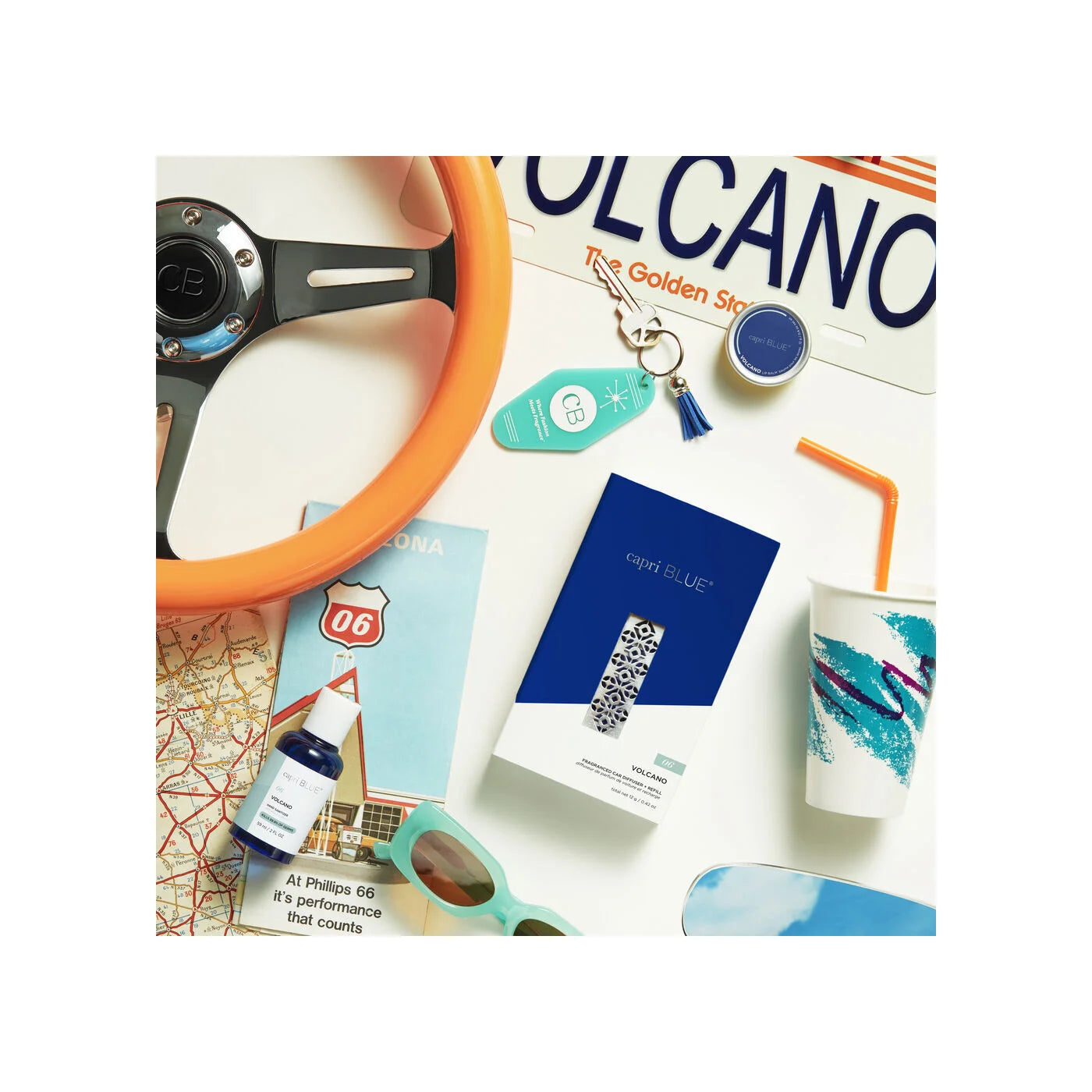 Volcano Fragranced Car Diffuser Kit