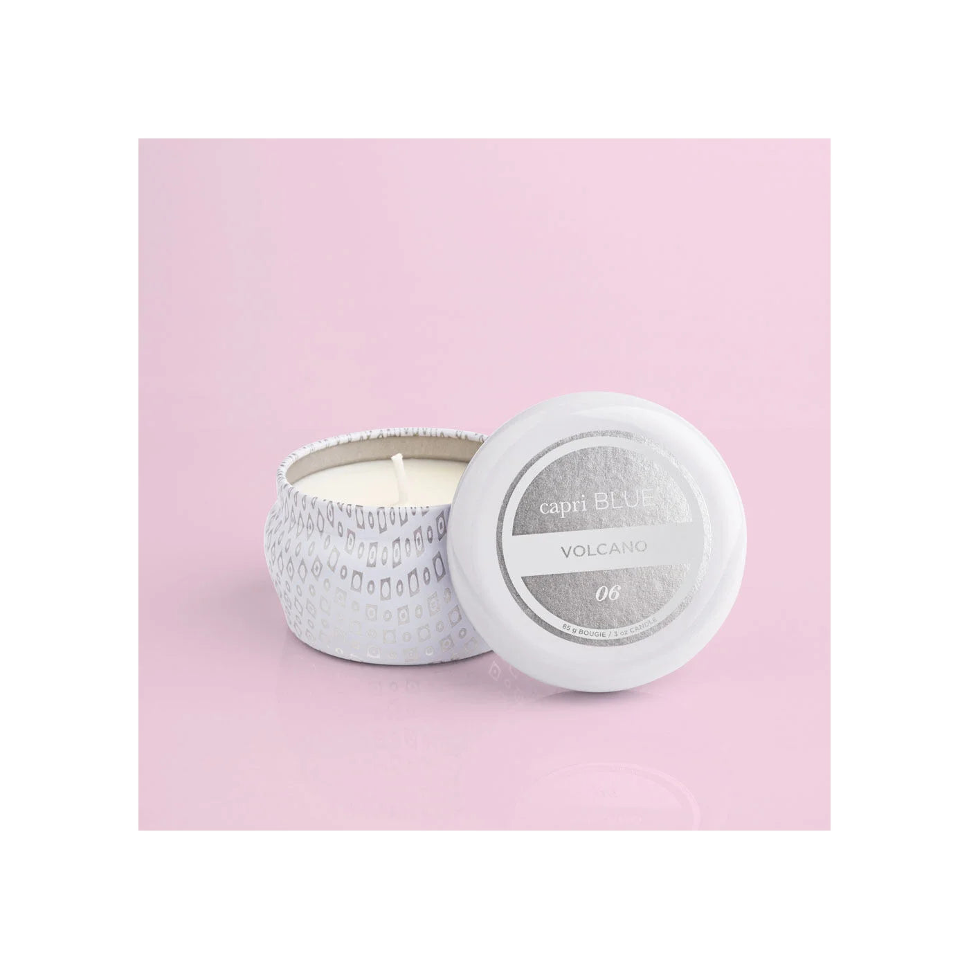 Volcano Signature White Mini Tin Candle 3oz