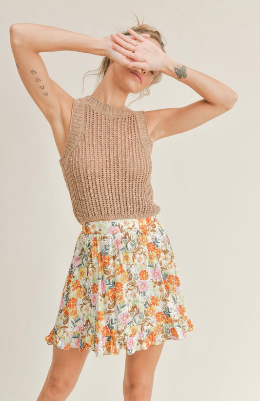 Kona Coffee Sweater Tank