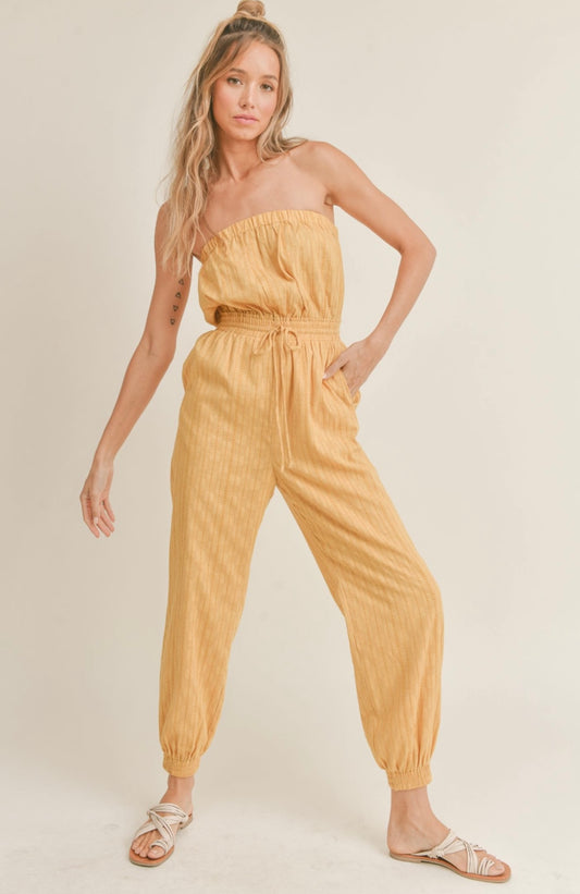 Honey Hue Tube Jumpsuit