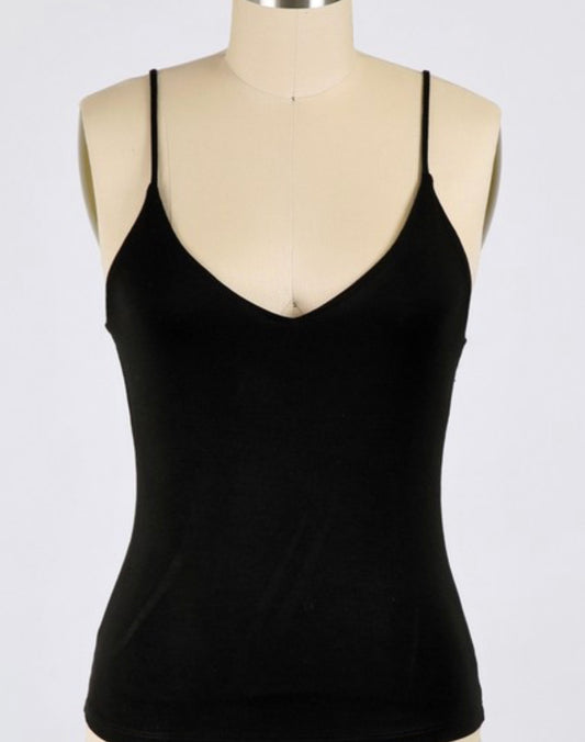 Double Layered Spaghetti Strap Cami